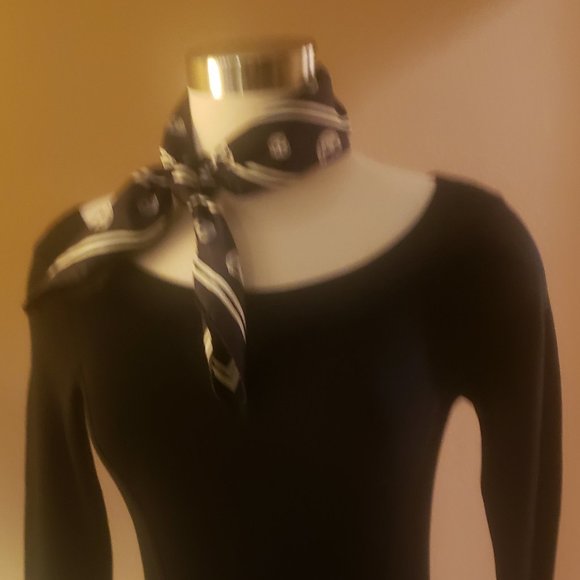 White House Black Market Black Sweater Dress XS - Picture 11 of 13